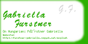 gabriella furstner business card